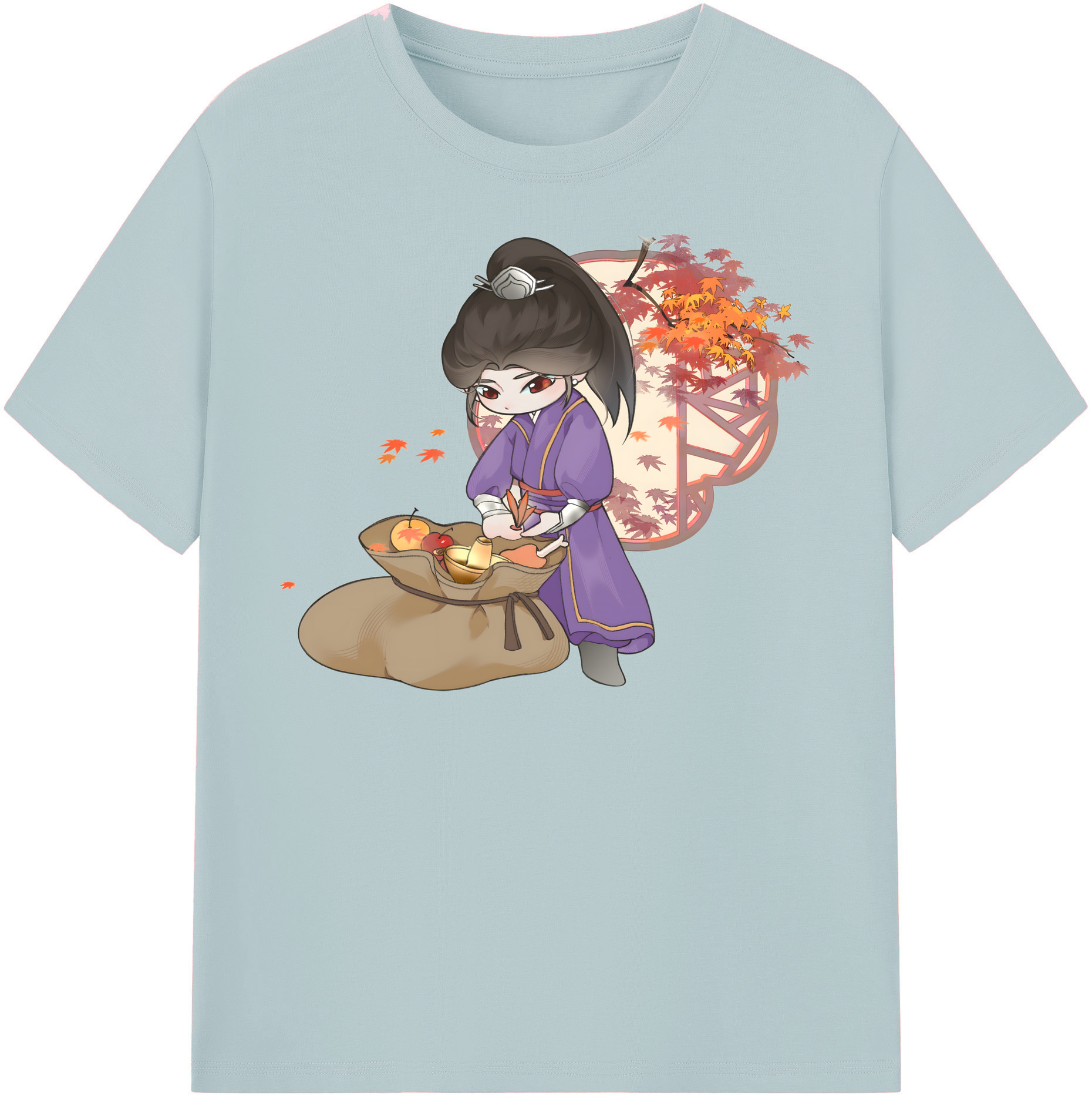 （画像用） Ne Zha 2 ナタ 魔童の大暴れ 綿100％半袖Tシャツ（フロントプリント）